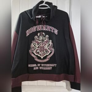 Womens Plus Hogwarts Harry Potter Hoodie Size 1x